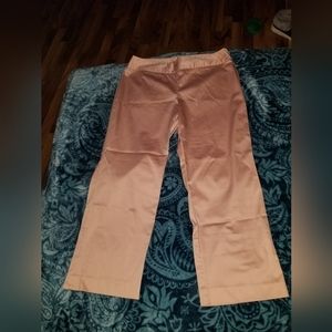 🩵 B2G1 EUC women's capri pants satiny shiny light pink